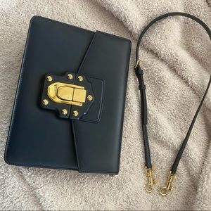 Dolce & Gabbana Blue Leather Lucia Handbag